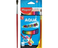 Akvareliniai pieštukai Maped Color'Peps Aqua, 12 vnt.