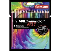 Akvareliniai pieštukai Stabilo, 24 spalvos