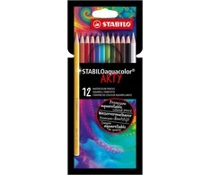 Stabilo Akvareliniai spalvoti pieštukai ARTY, 12 vnt.