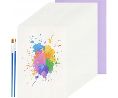 Akvarelinis POPIERIUS A4 200 GSM 50 LAKŠČIŲ STORIS BLOKAS Baltas DVIPUSIAS