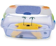 Akvariumas vėžliams DAFNE BEACH 54x39x27cm plastikinis