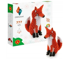 Alexander 3D origami - Aleksandras - Lapė - kūrybinis rinkinys iš 777 popieriaus elementų