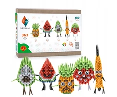 Alexander ORIGAMI 3D - Aleksandras - 5 vaisių rinkinys - 363 vnt. kūrybingas
