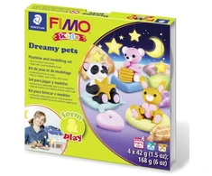 ALI "Fimo Kids Form&amp;Play" rinkinys "Sleepy animals" 4x42g Staedtler