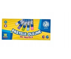 Aliejinės kreidelės Astra, 18 spalvų