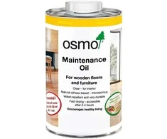 Aliejus mediniams paviršiams Maintenance Oil Osmo 1L 3081 Clear Sat.Matt