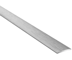 Aliumininė grindų juostelė PRO20 B1, šukuoto sidabro sp., 20 mm pločio, 93 cm ilgio