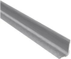 Aliumininė užbaigimo juostelė PRO-L B1, šukuoto sidabro sp., 20 mm pločio, 93 cm ilgio