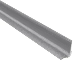 Aliumininė užbaigimo juostelė PRO-L B1, šukuoto sidabro sp., 20 mm pločio, 93 cm ilgio