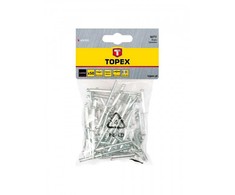 Kniedės aliuminės Topex 4x12,5mm