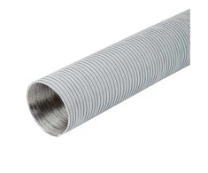 Aliuminio ortakis DN100, 3 m, baltos sp.