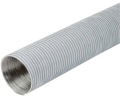 Aliuminio ortakis DN120, 1,5 m, baltos sp.