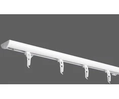 Aliuminio sistema DS - PROFILIS, 1 bėgelio, baltos sp., 2,5 m