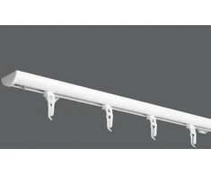 Aliuminio sistema DS - PROFILIS, 1 bėgelio, baltos sp., 2 m