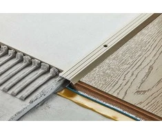 Aliuminis grindų profilis, šampano sp., 30 x 5 x 1000 mm