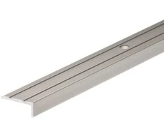 Aliuminis siauras laiptų profilis, kampinis, šampano sp., 25 x 10 x 1000 mm