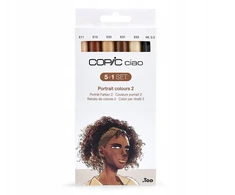 Alkoholiniai markeriai - Copic - Ciao - Portretų atspalviai 2 - 5 odos spalvos - 1 multilineris