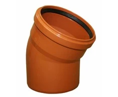 Instalplast Alkūnė PVC 160mm 30° Ruda