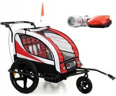All4Baby PAKABA SULANKSTAMAS DVIRAČIO PRIEKABAS AL04 LED DAŽYMAS 3 SPALVŲ