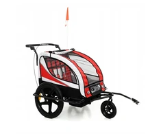 All4Baby PAKABA SULANKSTAMAS DVIRAČIO PRIEKABAS AL04 LED DAŽYMAS 3 SPALVŲ