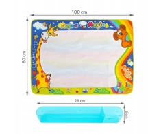 Allbag VANDENS KILIMAS DAŽYMUI BRĖŽINIS 100x80 cm RINKINYS ANTspaudai RAŠIKLIAI LIETIMAI