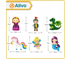 Allvo Kūrybinis siuvimo rinkinys vaikams DO IT YOURSELF 6 DIY veltinio figūrėlės