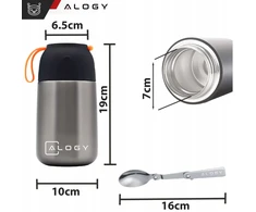 Alogy Maisto Termosas Vaikams, Sriubai, 700ml, Nerūdijančio Plieno
