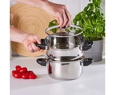 Altom Design Garinimo puodas, nerūdijančio plieno indukcinis puodas, Altom Emilio, 2,2 l