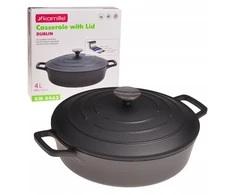 Alumininis puodas su marmurine danga Kamille 4l, 28cm, indukcijai