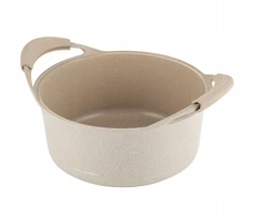 ALUMINIUMINIS PUODAS FLORINA OSLO 24cm 4,3L KREMINIS Nelipnus dangtelis