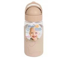 Alvar Baby Puodelis Butelis su šiaudeliu vaikiškų gėrimų Alvär 350 ml