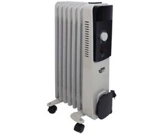 Besk Alyvos radiatoriaus 7 Sekcijas 1500W Pilka