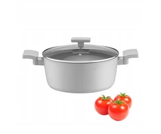 AMBITION GRIS PUODAS SU DANGIU 20 CM 2,2 L ALUMINIUM INDUCTION QUALUM BASIC