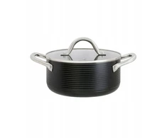 Ambition puodas Ribs, 20 cm, 2.7 l, juodas
