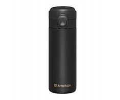 Ambition termopuodelis Alice, juodas, 350 ml