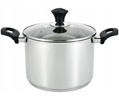 AMEFA SAHARA nerūdijančio plieno puodas, skirtas DUJŲ INDUKCIJAI AUKŠTAS 22 cm 5,9 l