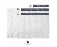 Amidown Kołdra Całoroczna 100x140 Kaczy Puch Antyalergiczna PREMIUM Polska Oeko Tex