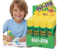 Amos Glue Stick 35g Mokyklinis biuras Efektyvus Vaikams Stiprus 12 vnt