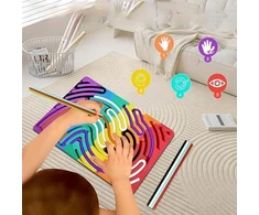 AMT Sensorinis žaislas, silikoninė antistresinė lenta, dvipusė, autizmo ADHD