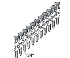 Vinys Essve; 4,0x40 mm; 34°; 1200 vnt.