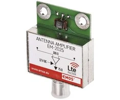 Antenos stiprintuvas VHF/UHF, stiprinimas 25dB, F jungtis, IP45