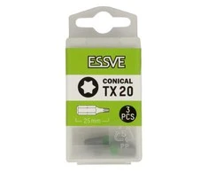 Essve Atsuktuvų antgaliai TX20 25 mm 3 vnt
