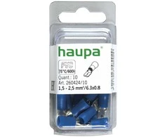 Antgalis laidų sujungimui HAUPA, 1,5-2,5/6,3 x 0,8 mm