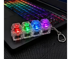 Anti-stresas Keychain Clicker Klaviatūra Fidget Switch Key Clicker Clicker
