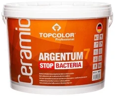 Antibakteriniai sienų dažai TOPCOLOR CERAMIC ARGENTUM 7, matiniai, baltos sp., 10 l