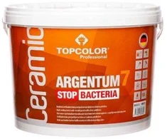 Antibakteriniai sienų dažai TOPCOLOR CERAMIC ARGENTUM 7, matiniai, baltos sp., 2.5 l