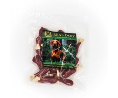 Real Dog SNACKS Antienos kulšelė ant kalcio kauliuko 500g