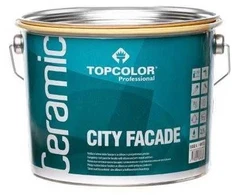 Antipelėsiniai fasado dažai TOPCOLOR CERAMIC CITY FACADE, matiniai, baltos sp., 10 l