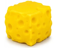 ANTISTRESAS GNIOTEK SŪRIS Geltonas sūrio kubelis SQUISHY MOCHI