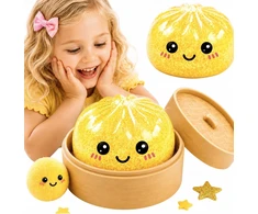 ANTISTRESINIS KUDULINIS ANTISTRESAS KOLDULINIS SENSORY SQUISHY 5,5 CM GLITTER